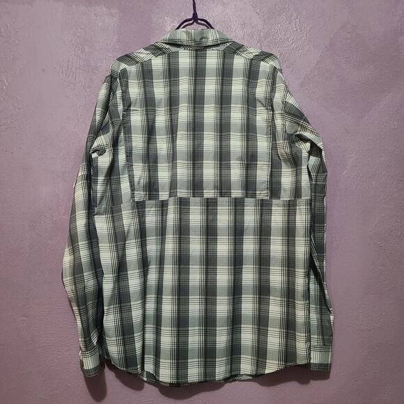 COLUMBIA PERFORMANCE FISHING GEAR PFG LS VENTED BUTTON DOWN SHIRT MENS L - Picture 3 of 10